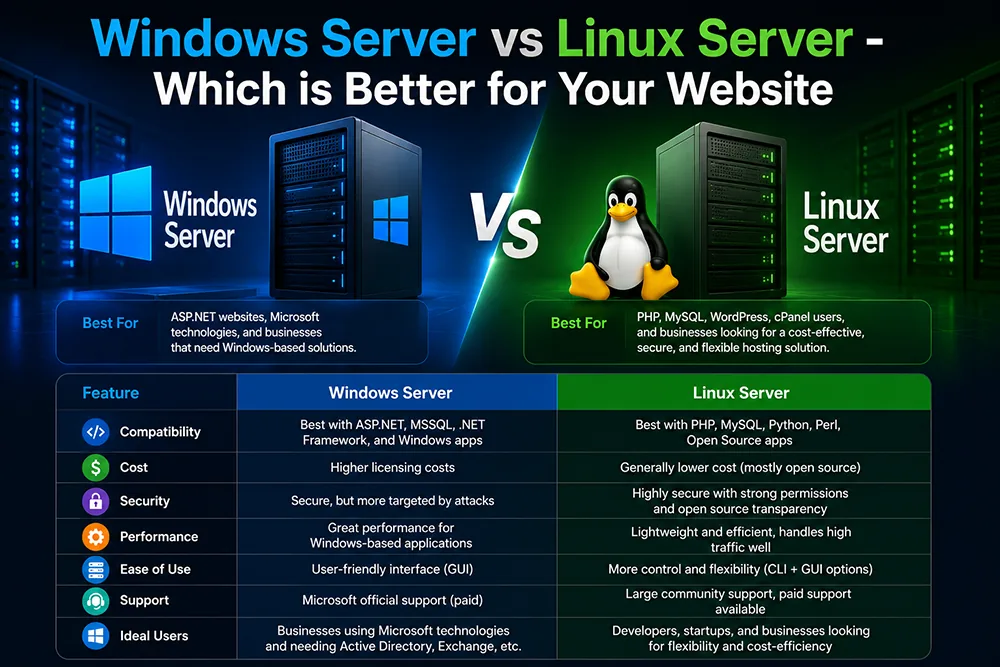 Windows Server vs Linux Server - Which is Better for Your Website Webomatic
