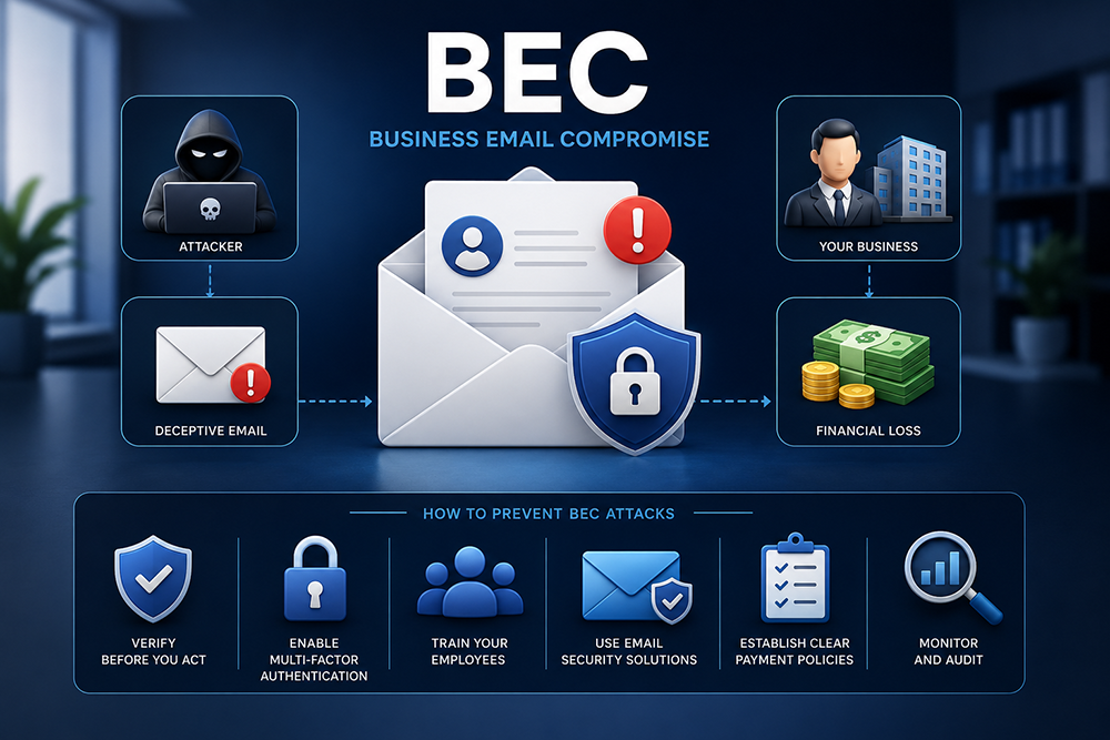 What is Business Email Compromise (BEC) and How to Prevent It Webomatic