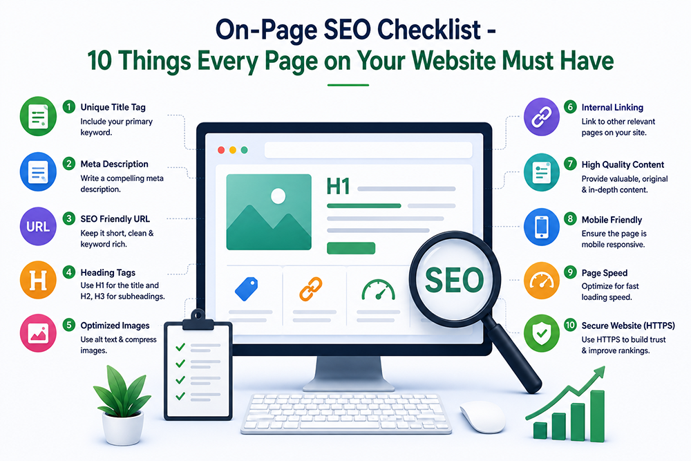 On-Page SEO Checklist - 10 Things Every Page on Your Website Must Have Webomatic