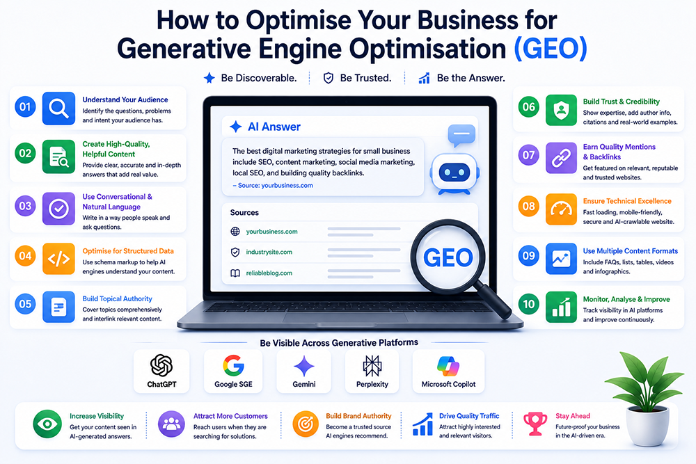 How to Optimise Your Business for Generative Engine Optimisation (GEO) Webomatic