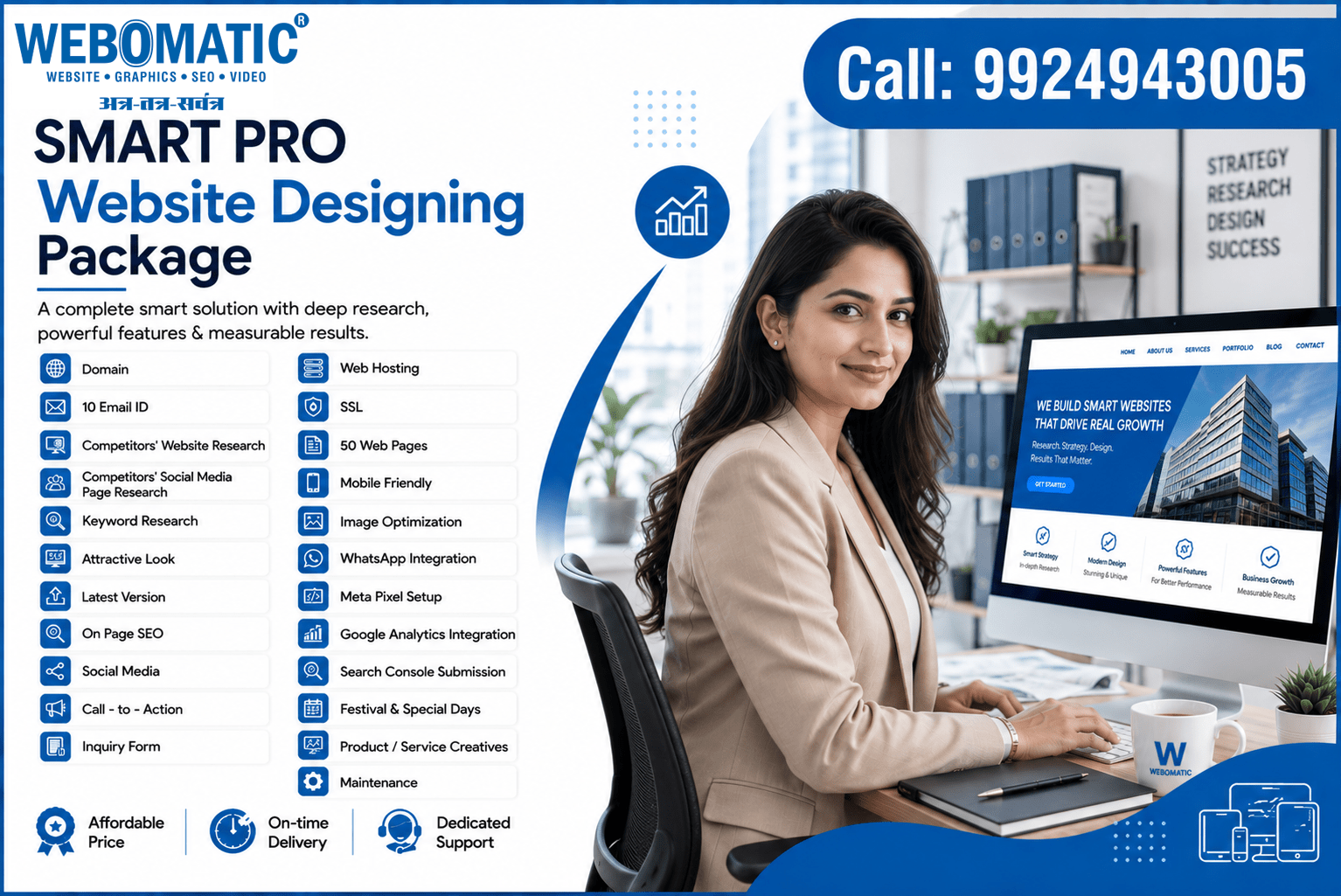 Smart PRO Package Website Designing in Ahmedabad